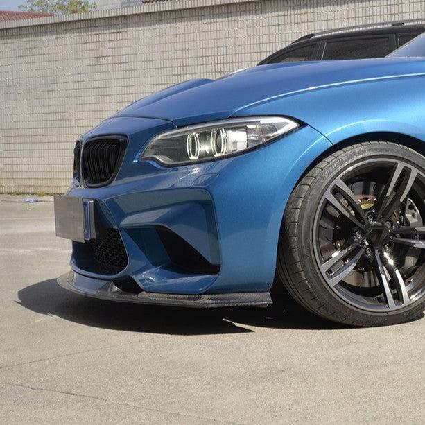 MTC Style Carbon Fibre Front Splitter for BMW F87 M2 OG 16-18-Carbon Factory