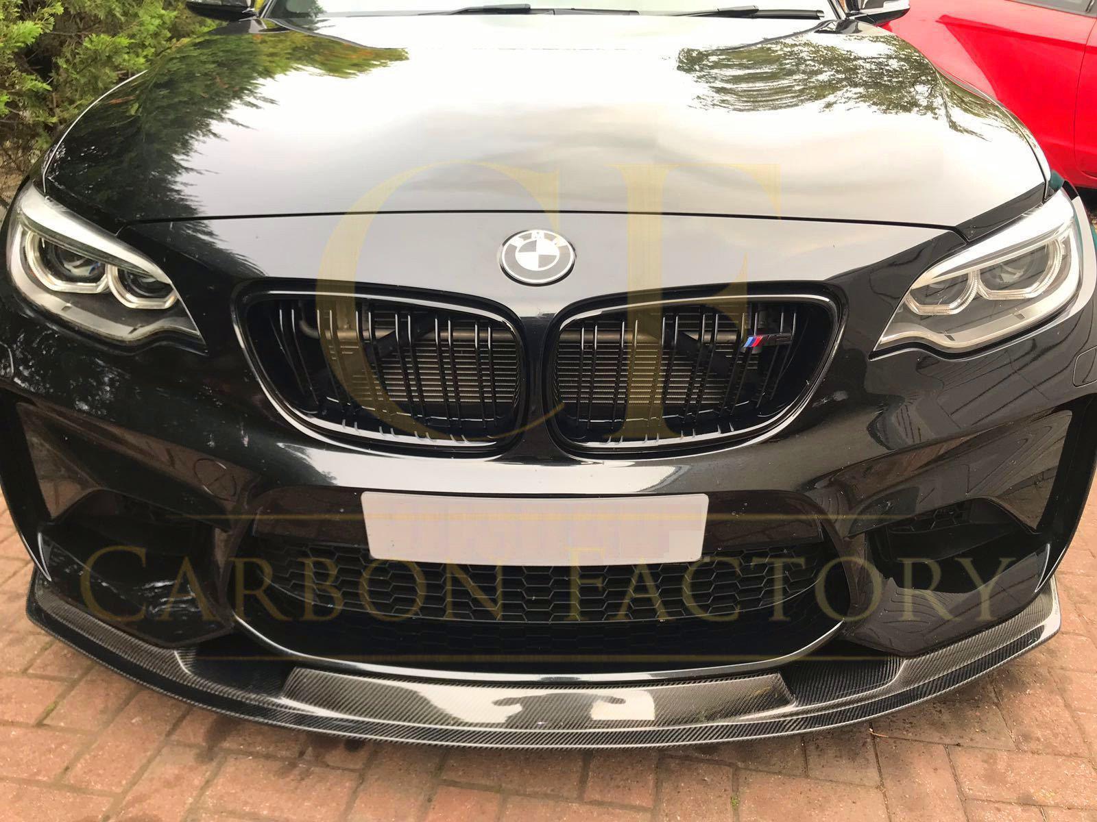 MTC Style Carbon Fibre Front Splitter for BMW F87 M2 OG 16-18-Carbon Factory