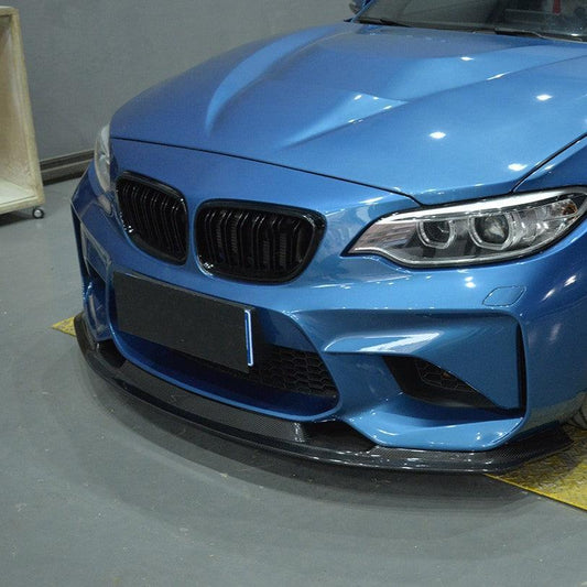 MTC Style Carbon Fibre Front Splitter for BMW F87 M2 OG 16-18-Carbon Factory