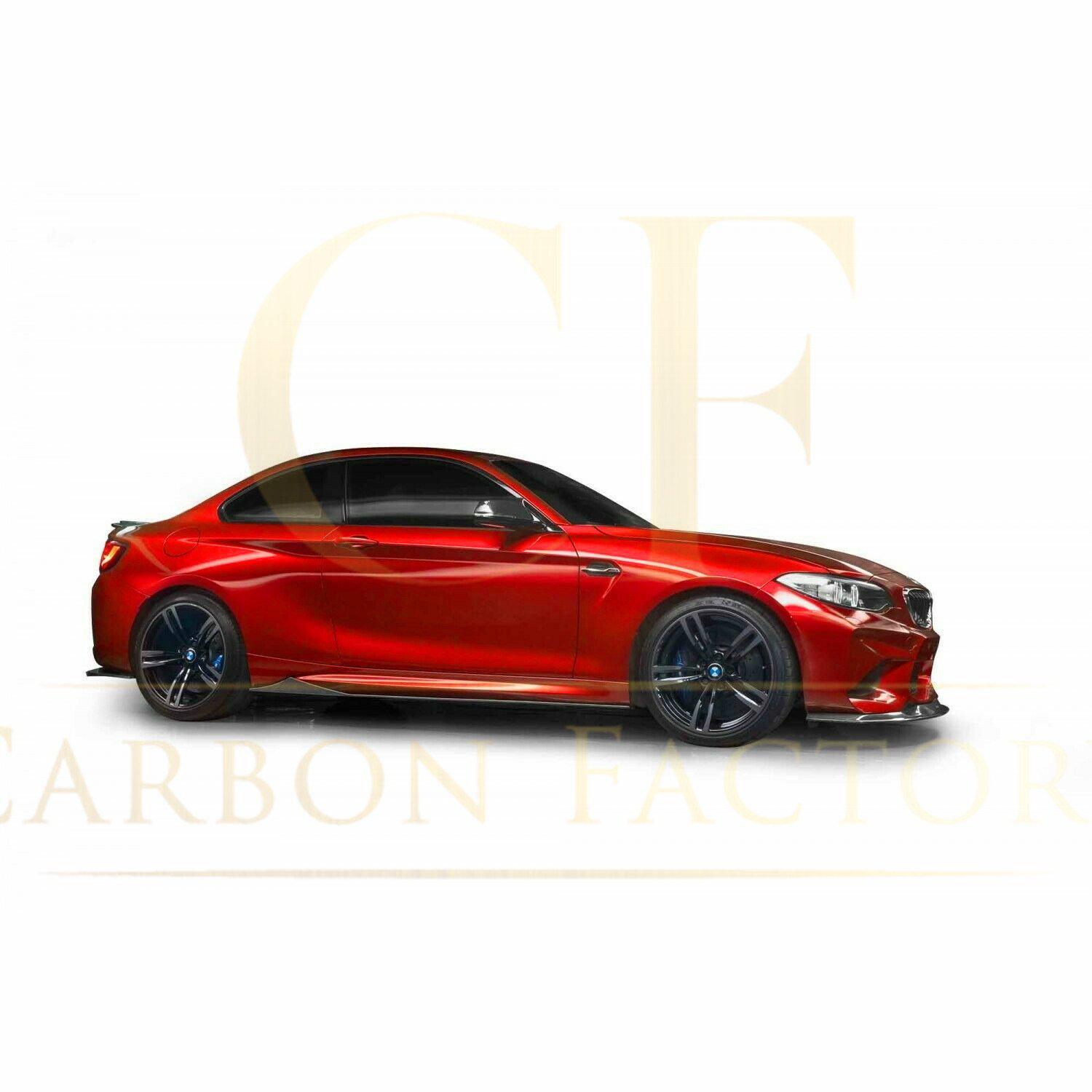 MTC Style Carbon Fibre Side Skirts for BMW F87 M2 16-21-Carbon Factory