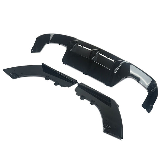 MTC Style Gloss Black Rear Diffuser for BMW F87 M2 14-20-Carbon Factory