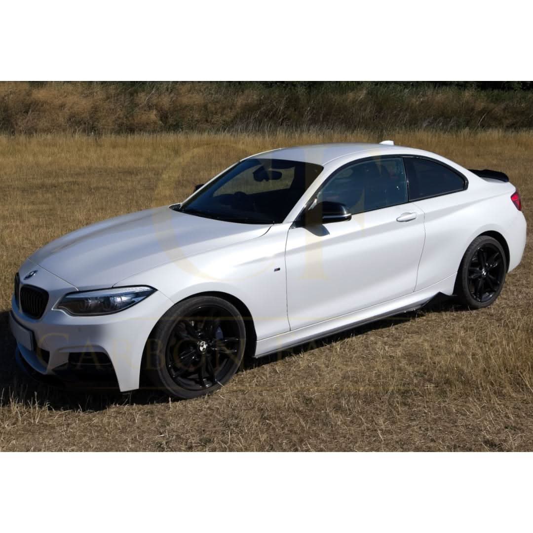 MTC Style Gloss Black Side Skirts for BMW F22 2 Series F87 M2 14-20 - Carbon Factory