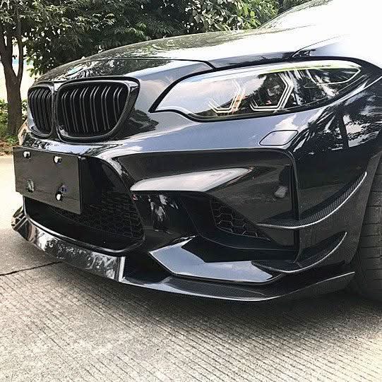 MTCS Style Carbon Fibre Front Splitter for BMW F87 M2 OG 16-18 - Carbon Factory