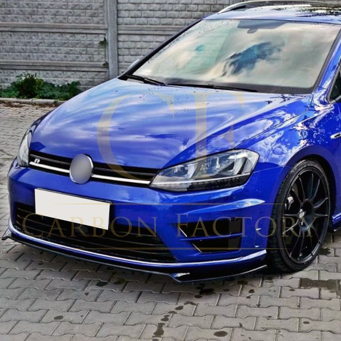 Max Style Gloss Black Front Splitter for VW Golf MK7 R-LINE / R 13-16-Carbon Factory
