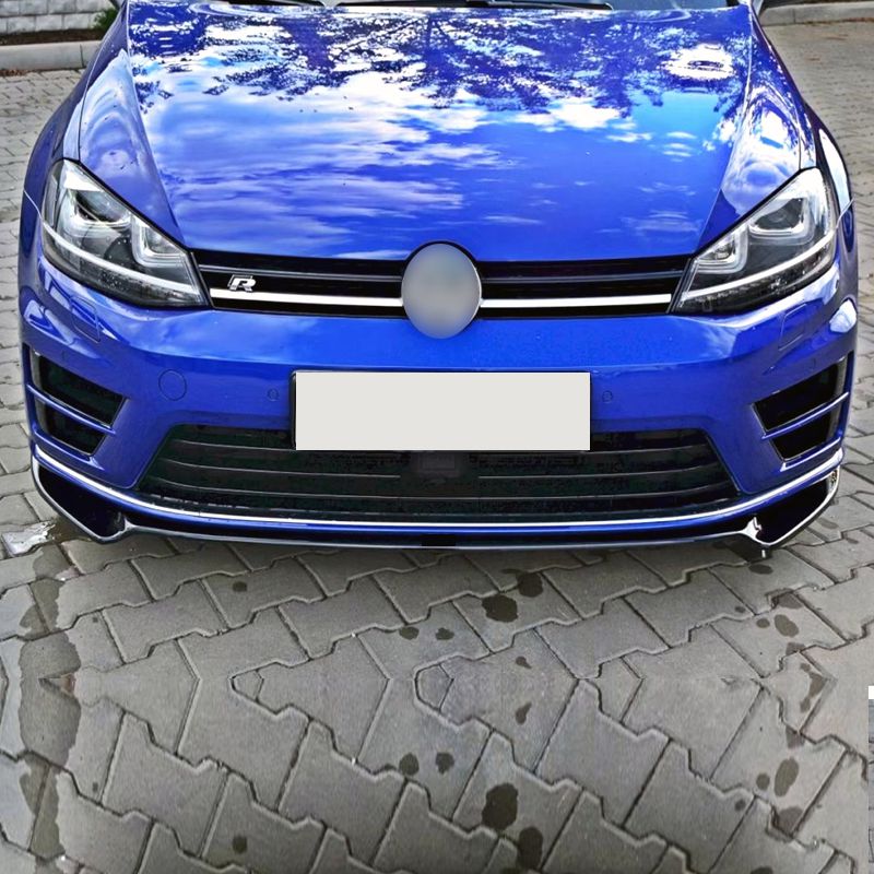 Max Style Gloss Black Front Splitter for VW Golf MK7 R-LINE / R 13-16-Carbon Factory