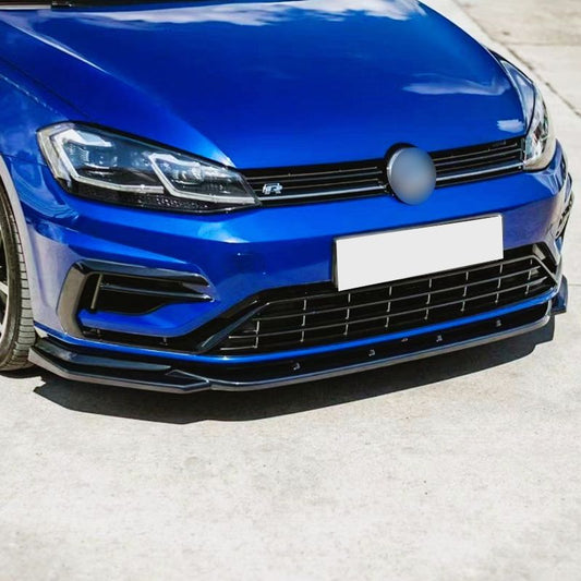 Max Style Gloss Black Front Splitter for VW Golf MK7.5 R-LINE / R 17-20-Carbon Factory