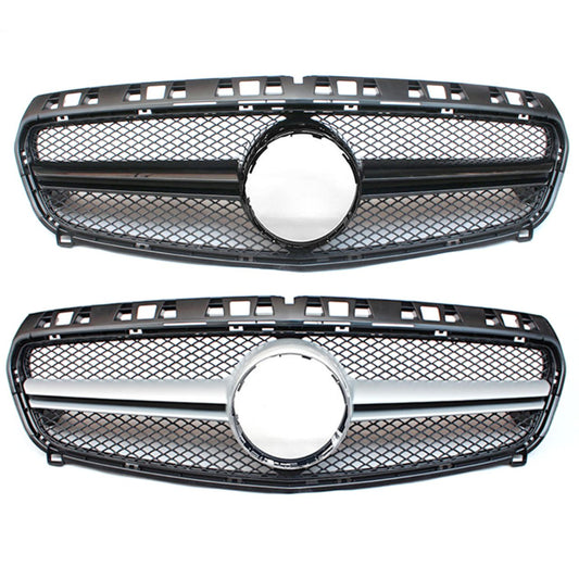 Mercedes Benz W176 A Class AMG Style Silver Front Grille 12-15-Carbon Factory