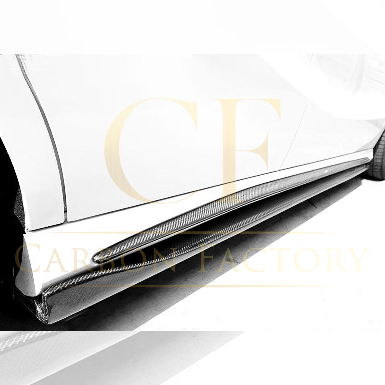 Mercedes Benz W176 A Class C117 Coupe RZ Style Carbon Fibre Side Skirt 13-18-Carbon Factory