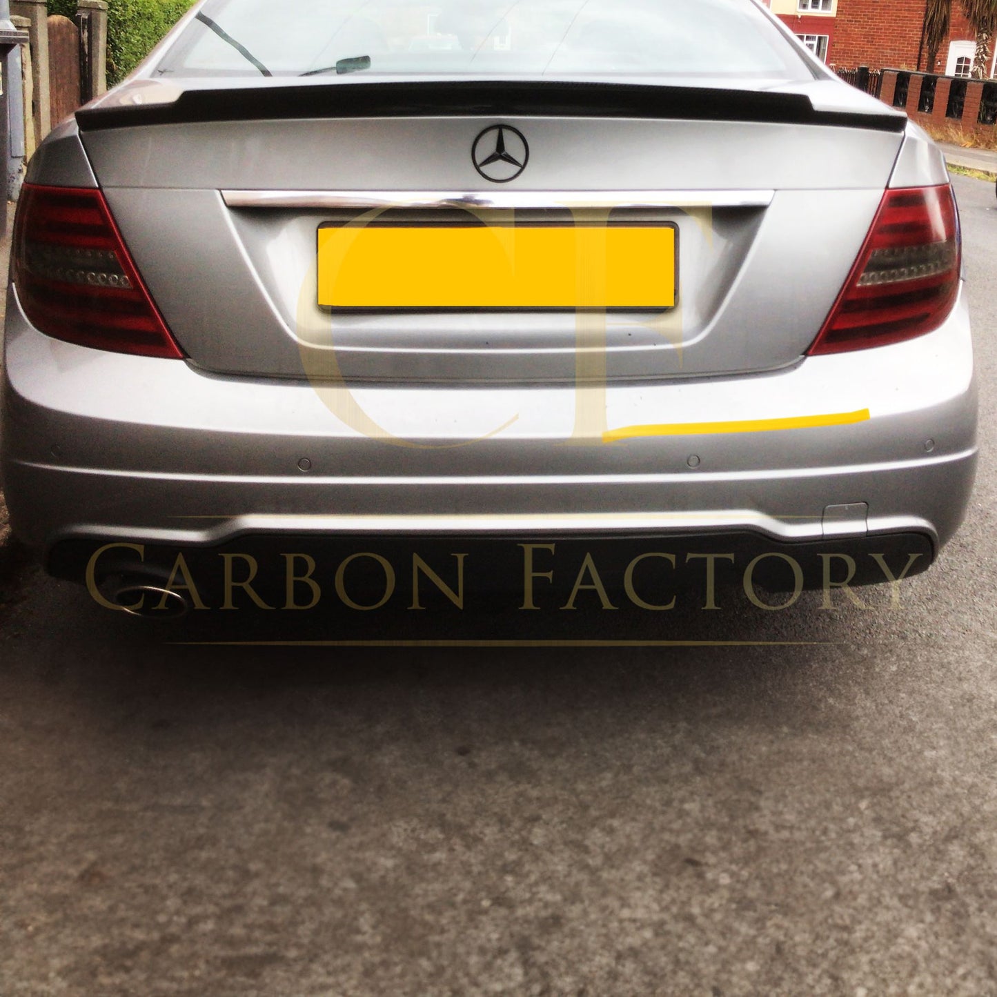 Mercedes Benz W204 C Class REN Style Carbon Fibre Boot Spoiler 07-13-Carbon Factory