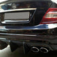 Mercedes Benz W204 C63 & C class Pre-facelift Carbon Fibre Big Fin Rear Diffuser 07-10-Carbon Factory