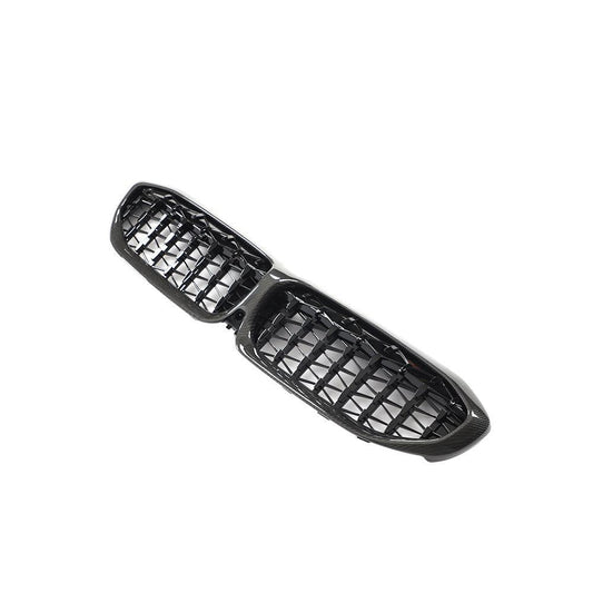 Meteor Style Carbon Fibre Front Grille for BMW G20 G21 3 Series 19-22-Carbon Factory