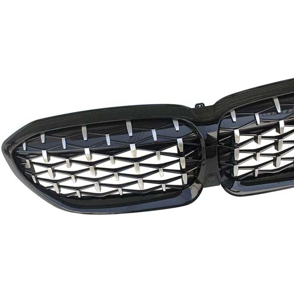 Meteor Style Front Grille for BMW G20 G28 3 Series Pre-LCI 19-22-Carbon Factory