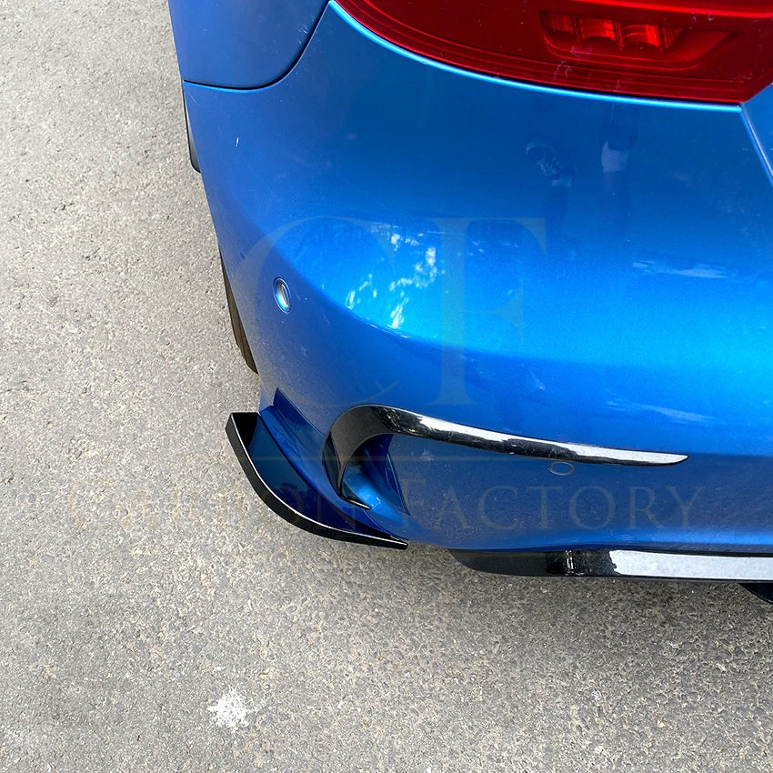 Gloss Black Rear Bumper Spats for Mercedes Benz W176 A Class AMG model 13-18 - Carbon Factory