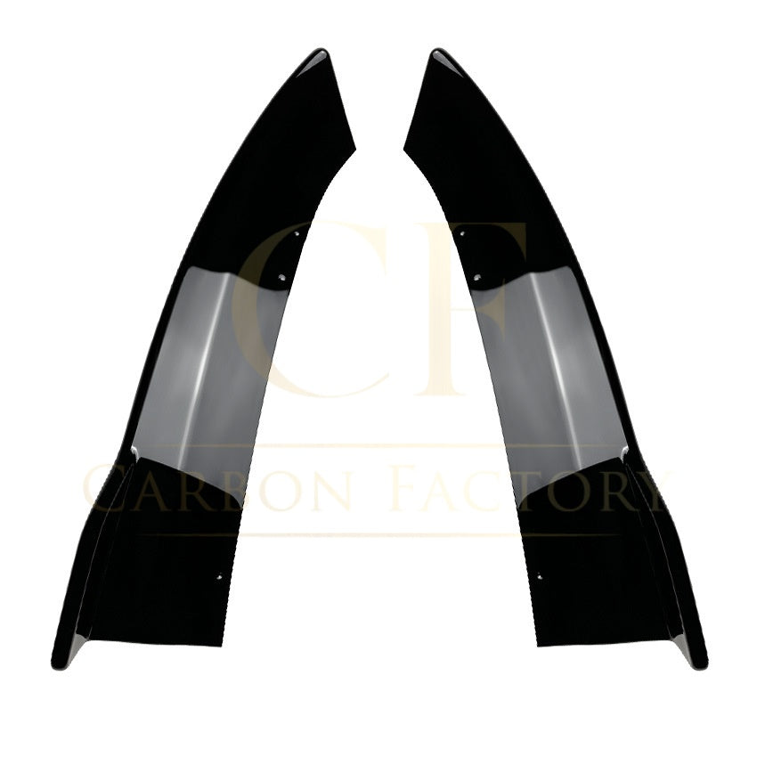 Gloss Black Rear Bumper Spats for Mercedes Benz W206 C Class 22-Present - Carbon Factory