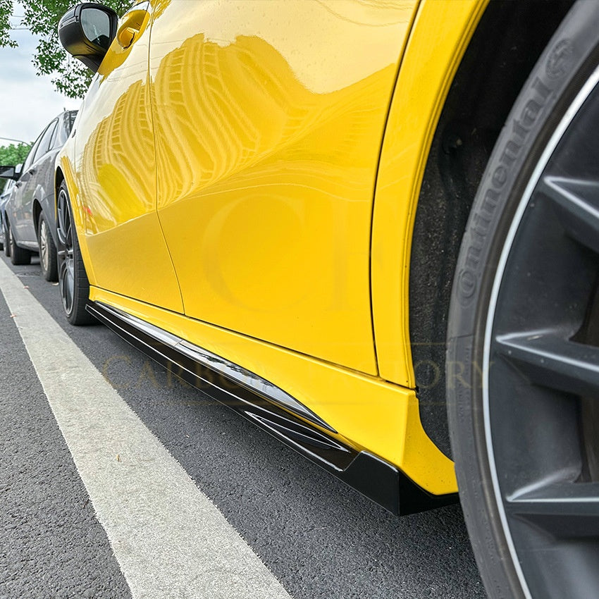 AMG style Gloss Black Side Skirts for Mercedes Benz W177 A Class 18-25