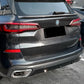 V style Gloss Black Mid Spoiler for BMW G05 X5 19-25 - Carbon Factory