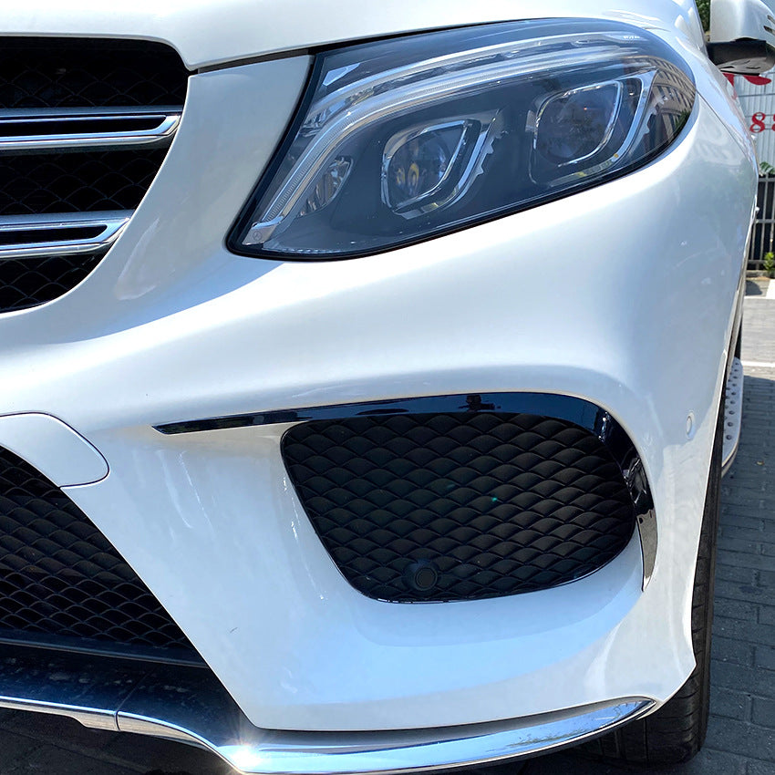Gloss Black Front Canards for Mercedes Benz W166 C292 GLE 16-19