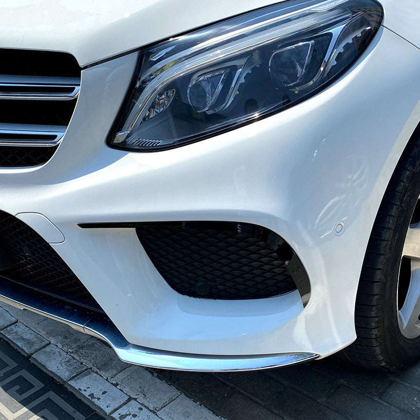 Gloss Black Front Canards for Mercedes Benz W166 C292 GLE 16-19