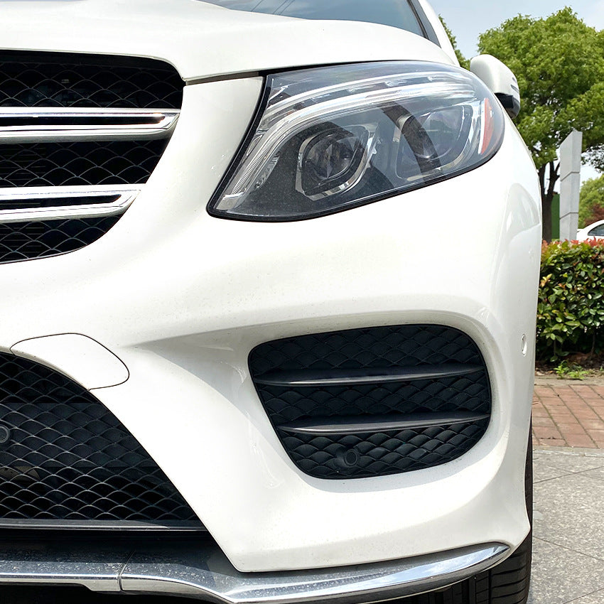 Gloss Black Front Side Grilles for Mercedes Benz W166 C292 GLE Facelift 16-19