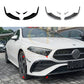 Gloss Black Front Canards Set (4 pcs) for Mercedes Benz W177 A Class AMG & A35 23-25