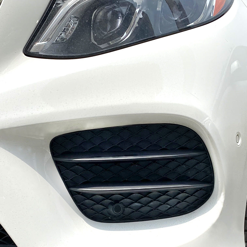 Gloss Black Front Side Grilles for Mercedes Benz W166 C292 GLE Facelift 16-19