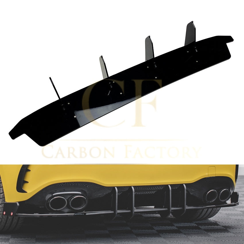 Gloss Black Diffuser Extension for Mercedes Benz W177 A Class A35 A45 18-25 - Carbon Factory