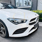 V Style Gloss Black Front Splitter for Mercedes Benz W118 CLA 19-23 - Carbon Factory