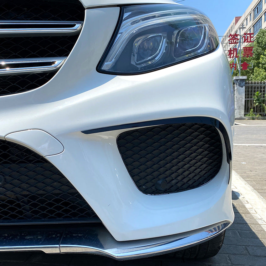 Gloss Black Front Canards for Mercedes Benz W166 C292 GLE 16-19
