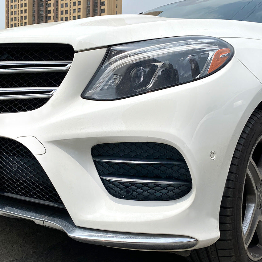 Gloss Black Front Side Grilles for Mercedes Benz W166 C292 GLE Facelift 16-19
