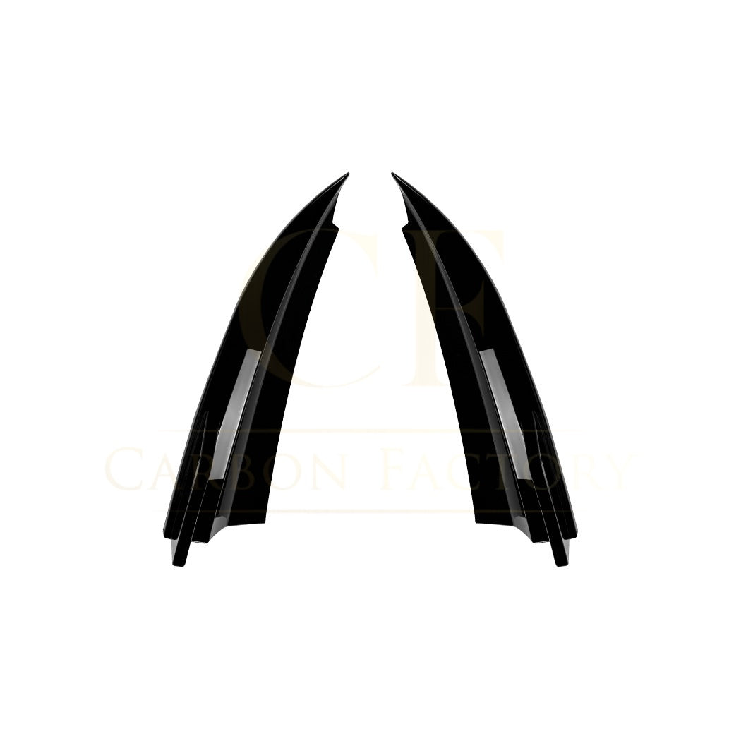Gloss Black Rear Bumper Spats for Mercedes Benz W204 C Class 08-14 - Carbon Factory