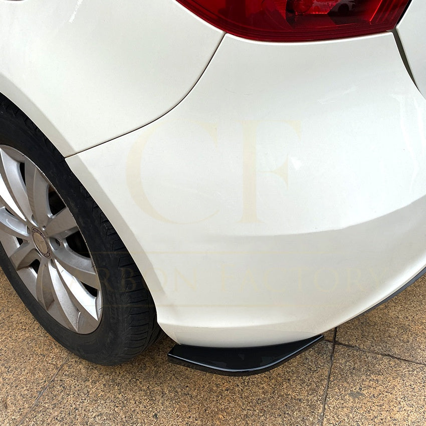 Gloss Black Rear Bumper Spats for Mercedes Benz W176 A Class Standard model 13-18 - Carbon Factory