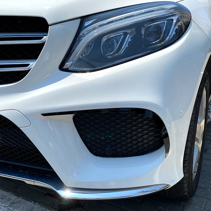 Gloss Black Front Canards for Mercedes Benz W166 C292 GLE 16-19