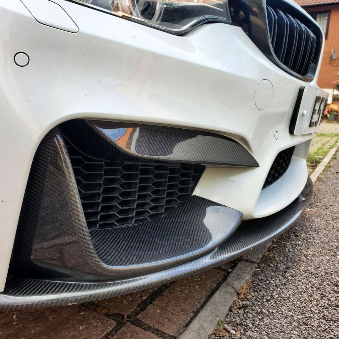 OEM Style Carbon Fibre Front Bumper Trims for BMW F80 M3 F82 F83 M4 14-20 - Carbon Factory