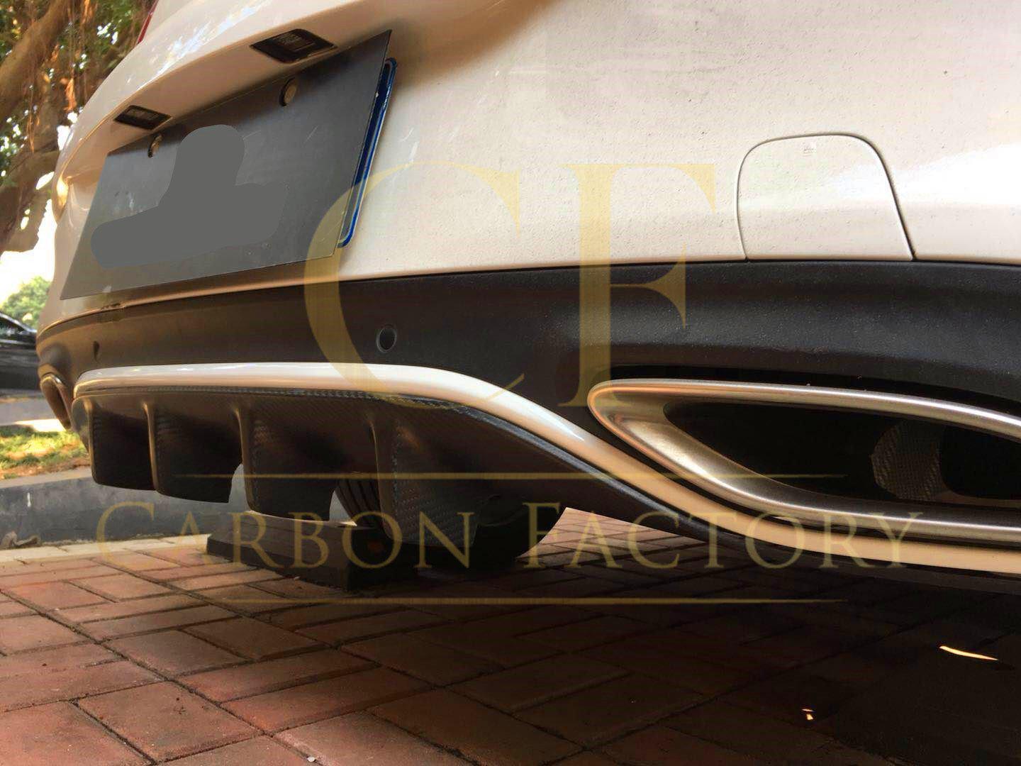 OEM Style Carbon Fibre Rear Diffuser for Mercedes W205 C43 & C Class Coupe 15-21-Carbon Factory