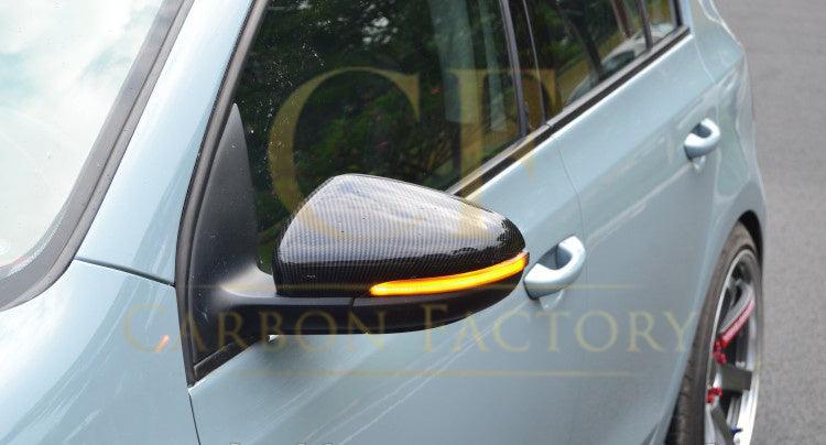 OEM Style Carbon Fibre Replacement Mirror Covers for VW Golf MK6 GTI R20 08-13-Carbon Factory