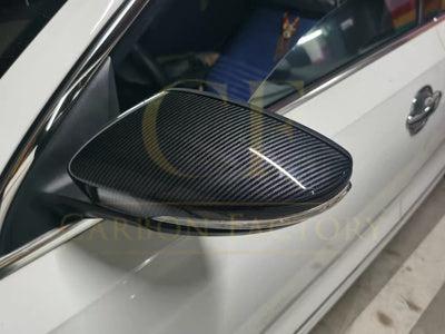 OEM Style Carbon Fibre Replacement Mirror Covers for VW Golf MK7 MK7.5 inc GTI & R 14-20-Carbon Factory