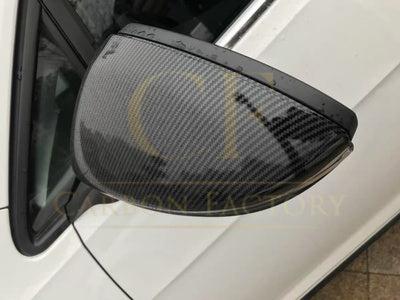 OEM Style Carbon Fibre Replacement Mirror Covers for VW Golf MK7 MK7.5 inc GTI & R 14-20-Carbon Factory