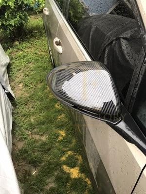 OEM Style Carbon Fibre Replacement Mirror Covers for VW Golf MK7 MK7.5 inc GTI & R 14-20-Carbon Factory
