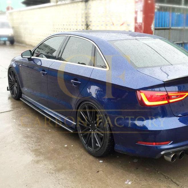 OEM Style Carbon Fibre Side Skirts for Audi S3 Saloon 13-19-Carbon Factory