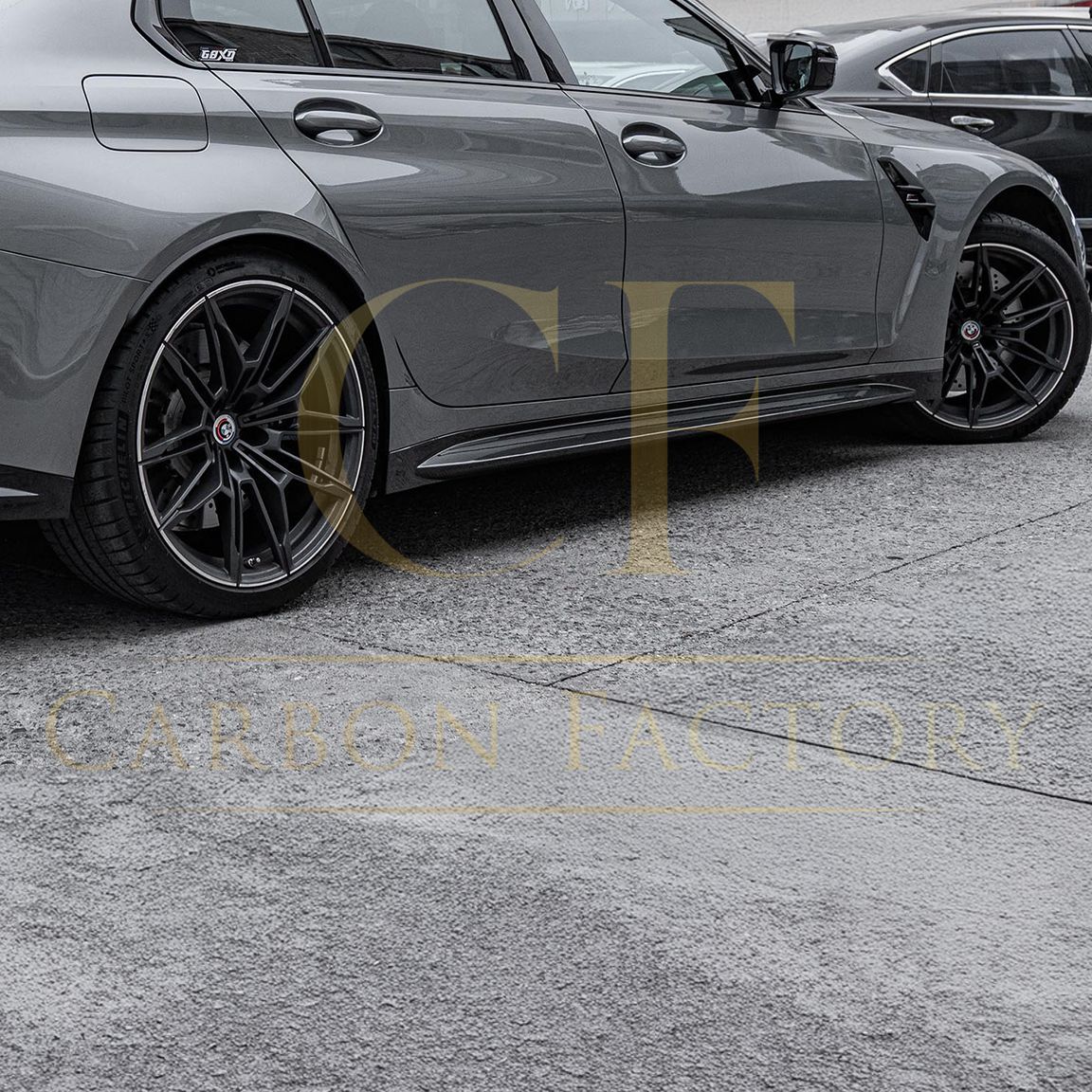 OEM Style Carbon Fibre Side Skirts for BMW G80 M3 21-Present-Carbon Factory