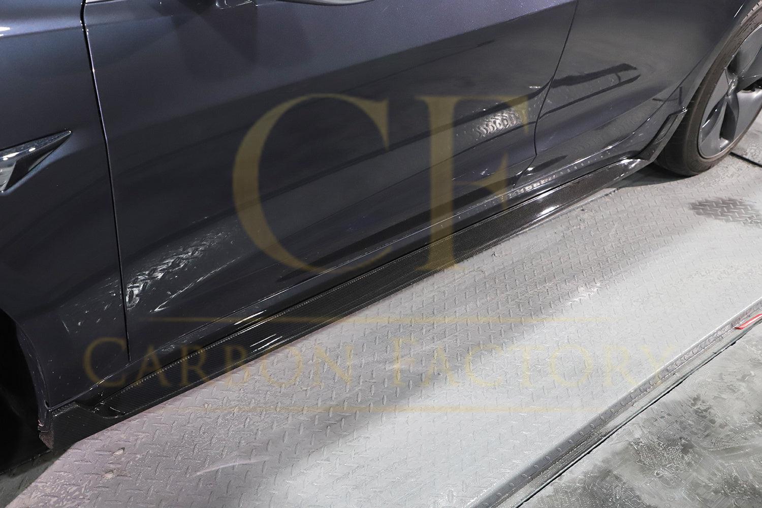OEM Style Carbon Fibre Side Skirts for Tesla Model 3 16-23-Carbon Factory