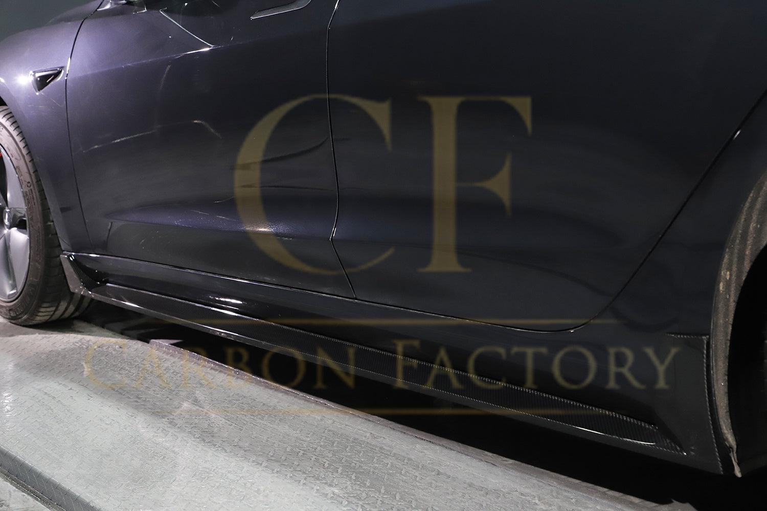OEM Style Carbon Fibre Side Skirts for Tesla Model 3 16-23-Carbon Factory