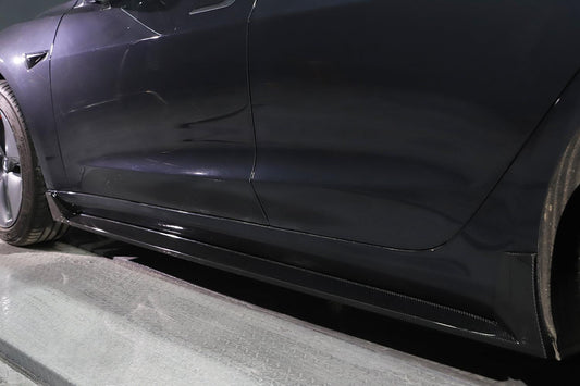 OEM Style Carbon Fibre Side Skirts for Tesla Model 3 16-23-Carbon Factory