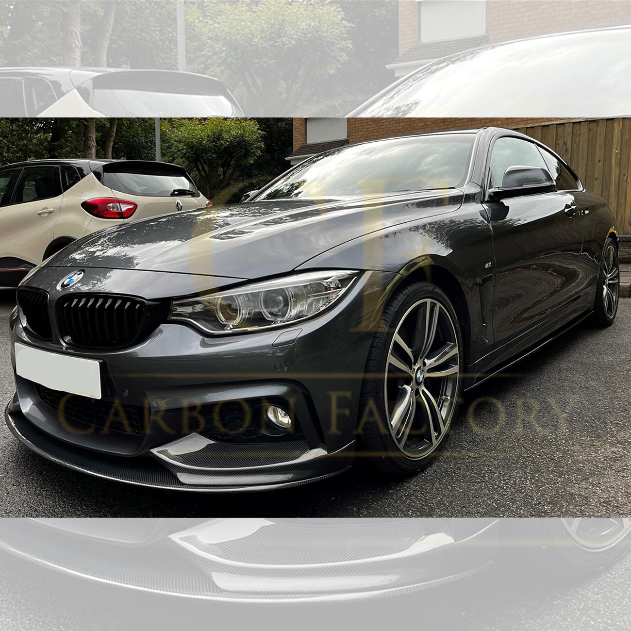 OEM Style Gloss Black Side Skirts for BMW F32 F33 F36 4 Series 14-20-Carbon Factory