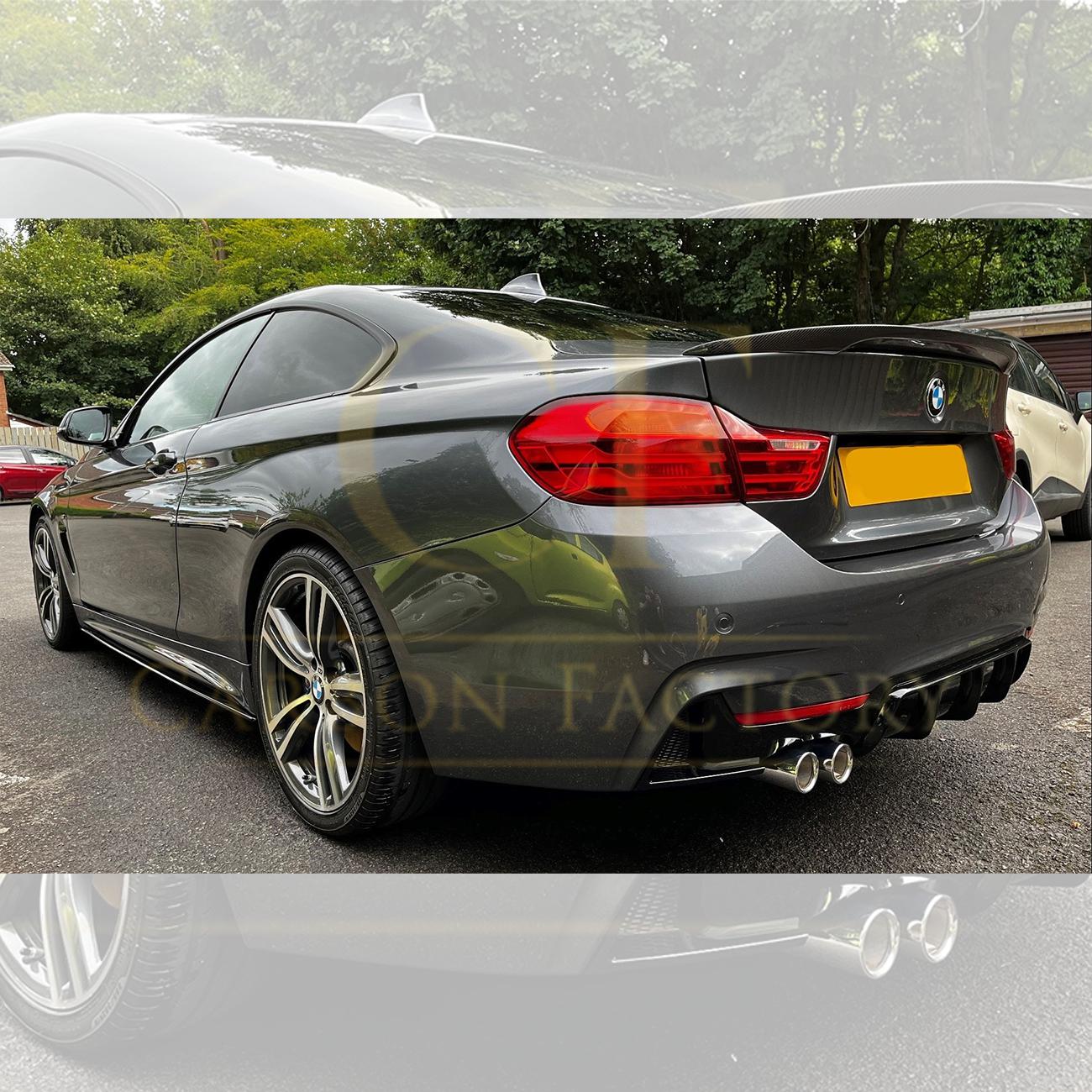 OEM Style Gloss Black Side Skirts for BMW F32 F33 F36 4 Series 14-20-Carbon Factory