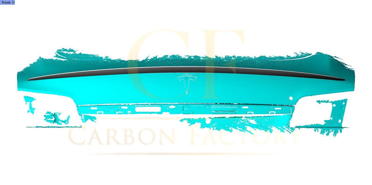 OEM Style Matt Carbon Fibre Boot Spoiler for Tesla Model S 13-Present-Carbon Factory