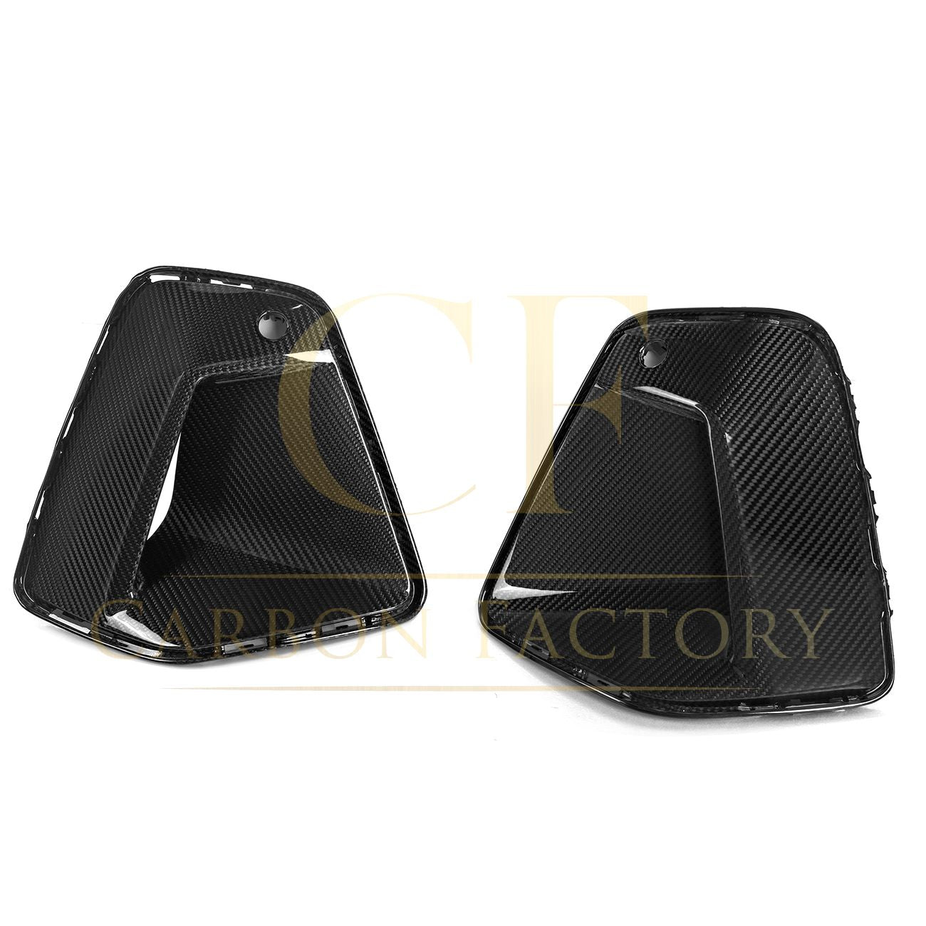 OEM Style Pre-Preg Carbon Fibre Front Side Vent Trims for BMW G60 5 Series 24-Present-Carbon Factory