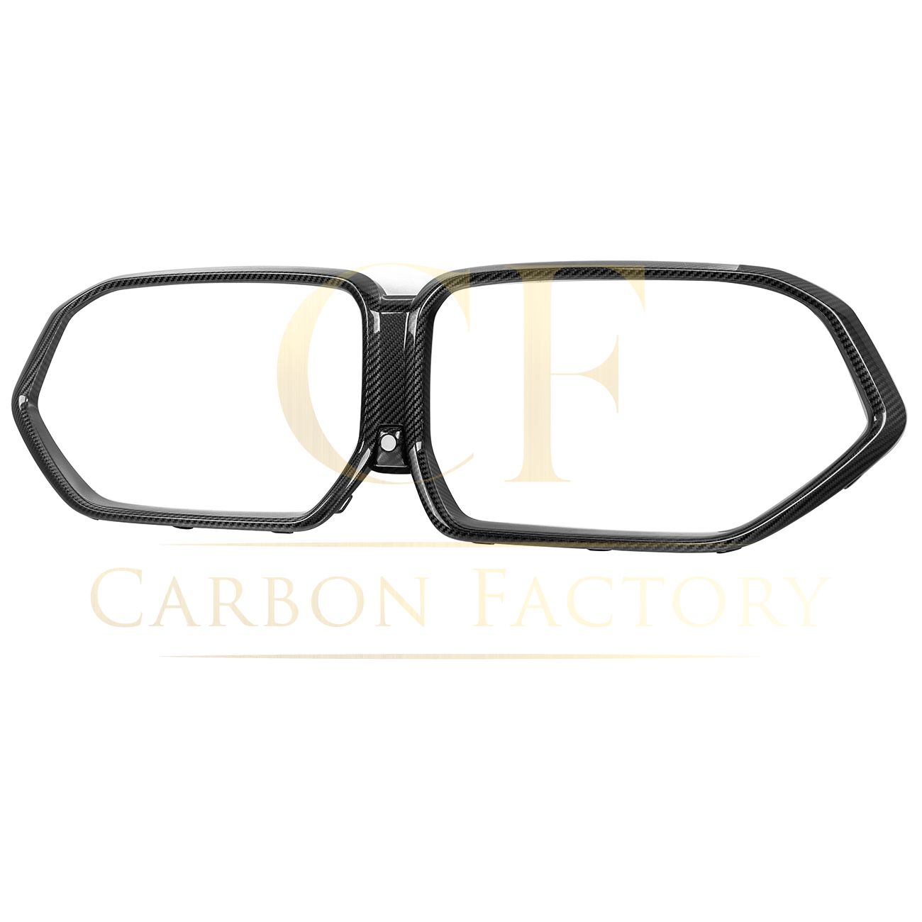 OEM Style Pre-Preg Carbon Fibre Grill Frame for BMW F95 F96 X5M X6M 24-Present-Carbon Factory