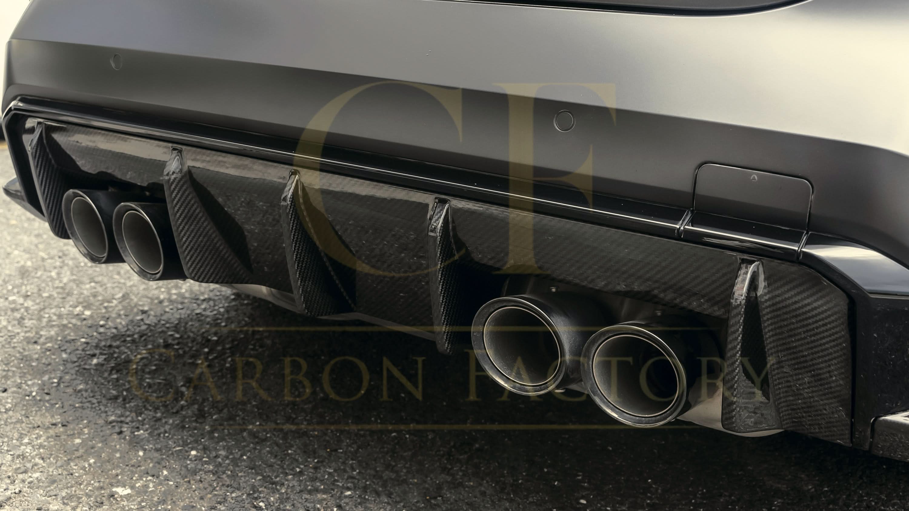 OEM Style Pre-Preg Carbon Fibre Rear Diffuser for BMW G80 M3 G82 G83 M4 21-Present - Carbon Factory