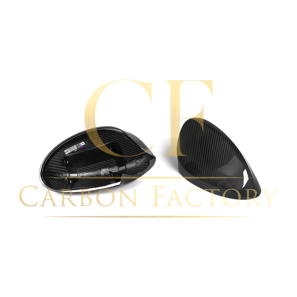 OEM Style Pre-Preg Carbon Fibre Replacement Mirror Covers for BMW E81 E82 E87 E88 1 Series E90 E92 E93 3 Series Pre-LCI-Carbon Factory